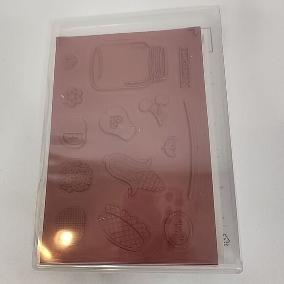 Stampin' Up! PERFECTLY PRESERVED Stamp Set of 14 1226692 Thank You Fruit Canning - Picture 3 of 4